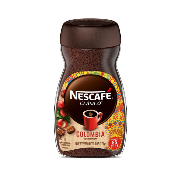 NESCAFÉ Clásico Colombie Café instantané à torréfaction moyenne 6 oz