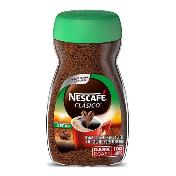 NESCAFÉ CLÁSICO Café instantané décaféiné à torréfaction foncée 7 oz