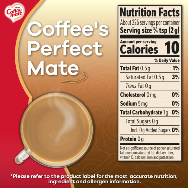 Crème à café en poudre Nestlé Coffee Mate Original 16 oz