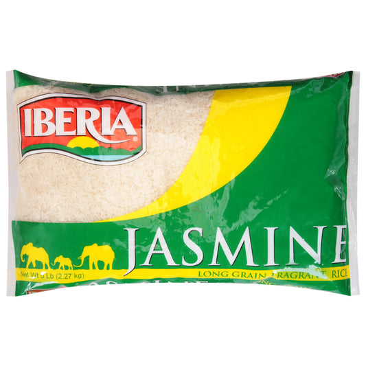 Arroz jazmín Iberia, fragante, grano largo, 5 lb