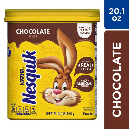 Mezcla para bebida de chocolate en polvo Nestlé NESQUIK, 20.1 oz