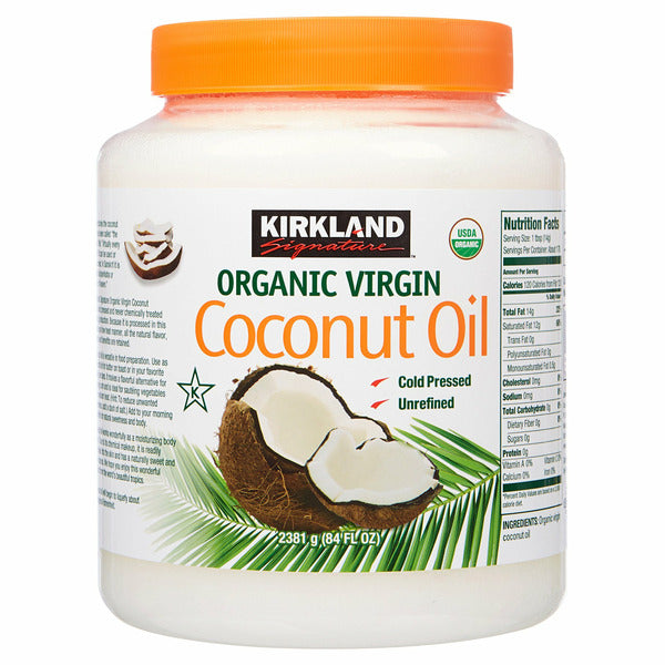 Aceite de coco virgen orgánico Kirkland Signature, 84 onzas líquidas