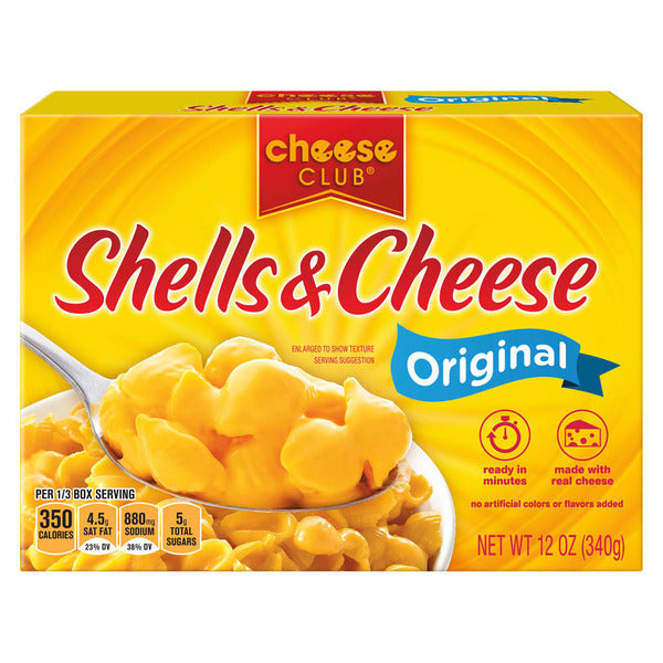 Conchas y queso Cheese Club 12 oz