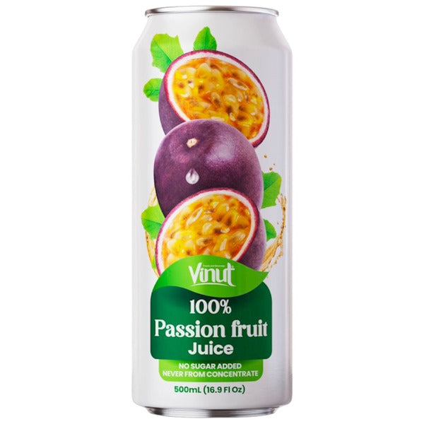 VINUT Juice Passion Fruite, NFC, No Sugar Added, 100% Fruit 16.9 fl oz
