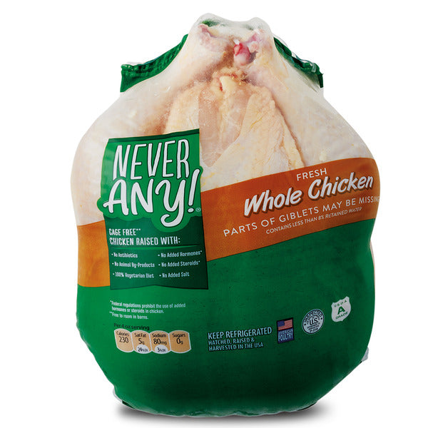 Any! Fresh Antibiotic Free Whole Chicken
