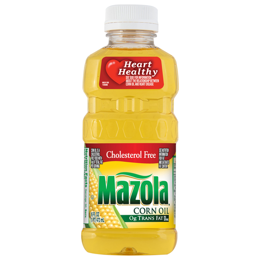 Aceite de maíz Mazola, sin colesterol, 16 onzas líquidas