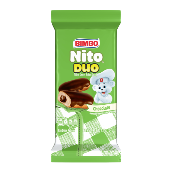 Bimbo Nito Duo Chocolate Crème Filled Sweet Baked Good 4.37 oz