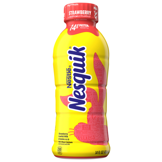 Leche baja en grasa sabor fresa Nestlé NESQUIK lista para beber 14 fl oz