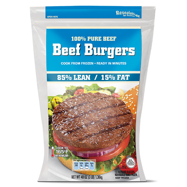 85/15 Ground Beef Patties 3 lb