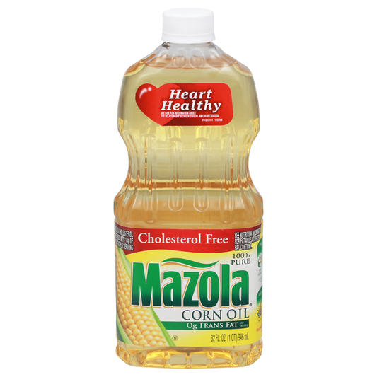 Aceite de maíz Mazola, sin colesterol, 100 % puro, 32 onzas líquidas