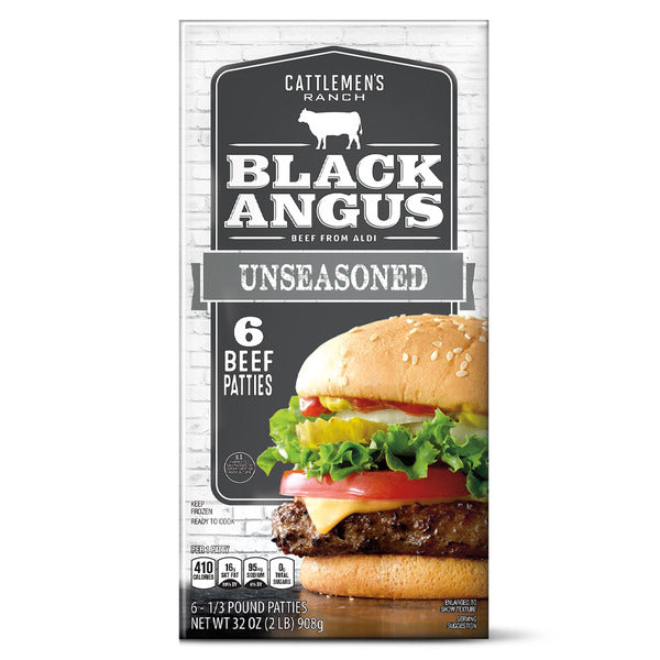 Cattlemen's Ranch Black Angus Beef Burger Patties 2 lb