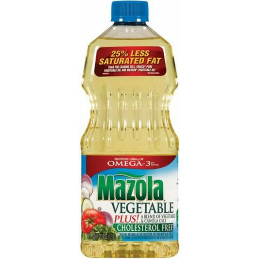 Mazola Vegetable Plus, sin colesterol, 40 onzas líquidas