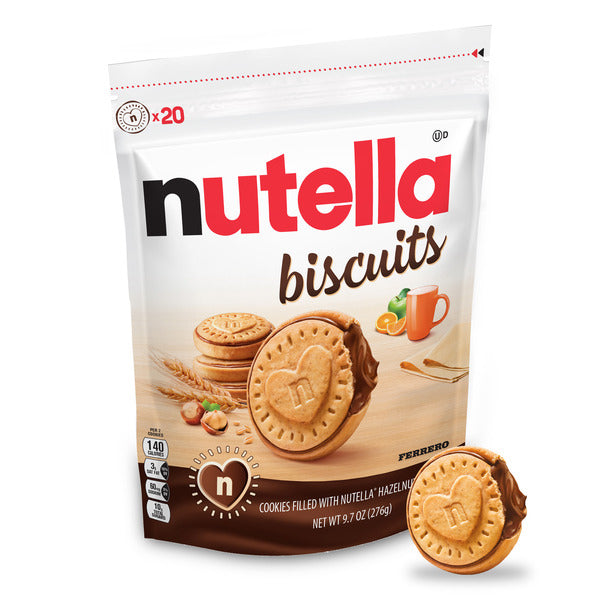 Nutella Biscuit Biscuits Hazelnut Spread-Filled Cookies, 20 Count 9.7 oz
