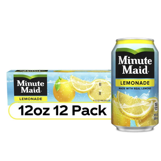 Limonada Minute Maid hecha con limones reales, 12 onzas líquidas