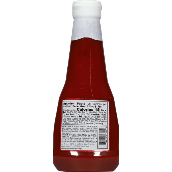 Sauce tomate Pollo Campero, style ketchup 14 oz