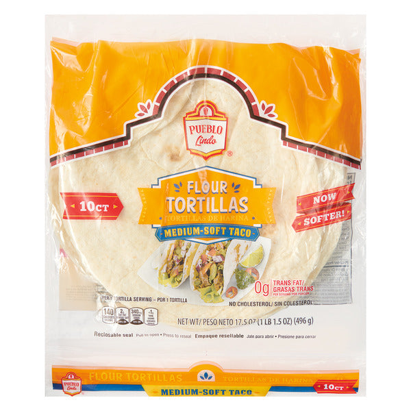 Pueblo Lindo Flour Tortillas 17.5 oz