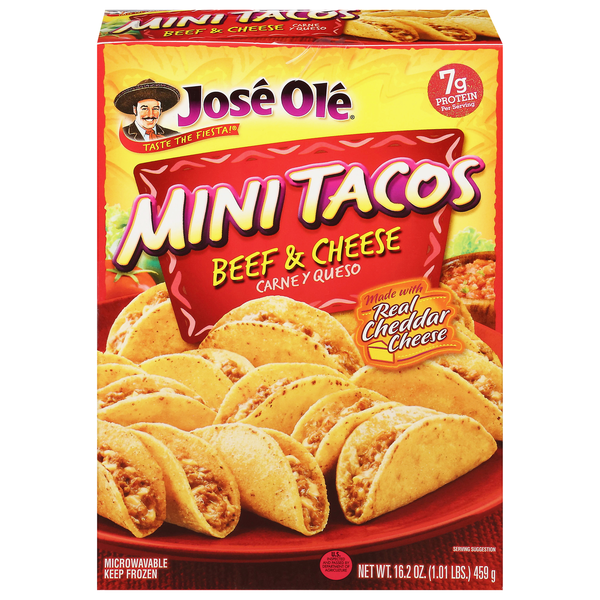 José Olé Beef & Cheese Mini Tacos 16.2 oz