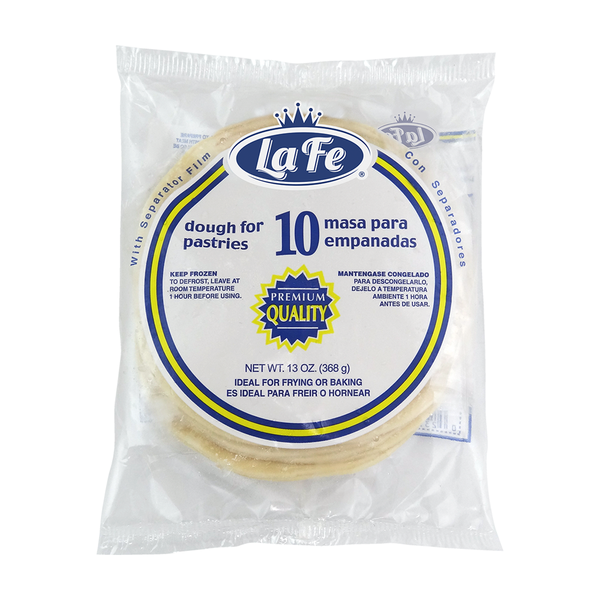 La Fe Masa para Repostería, Masa Para Empanadas 10 ud