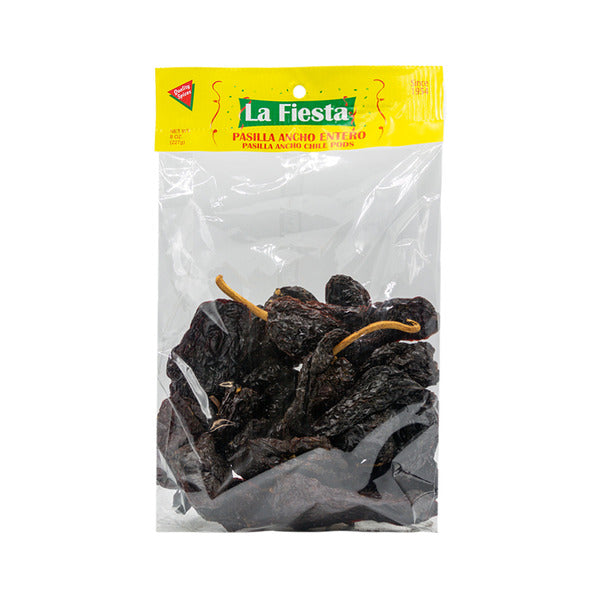La Fiesta Pasilla Ancho Entero Chile Vainas 8 oz