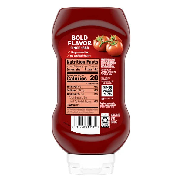 Ketchup aux tomates Hunt's 20 oz