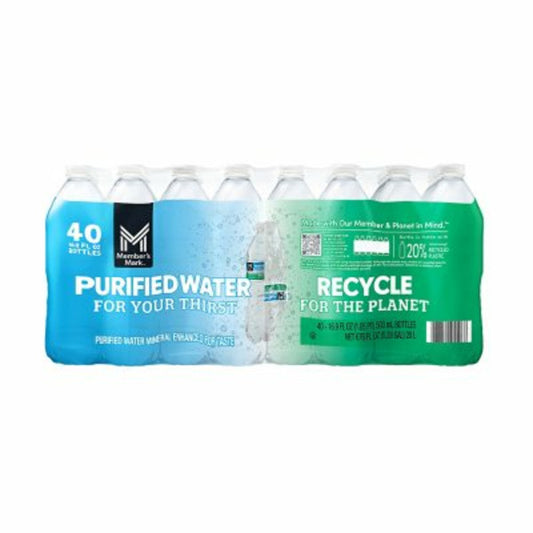 Agua purificada Member's Mark 16.9 fl oz