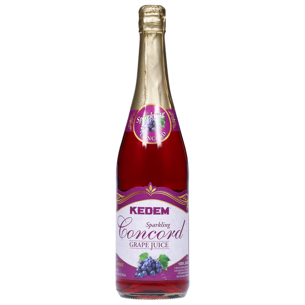 Kedem 100% Juice, Grape, Sparkling, Concord, Non Alcoholic 25.4 fl oz