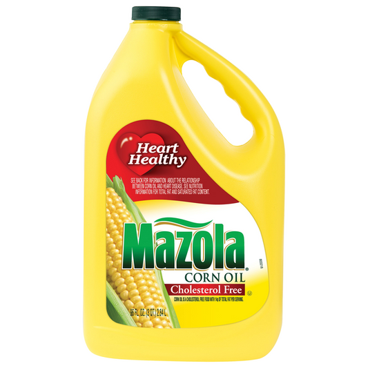Aceite de maíz Mazola, sin colesterol, 128 onzas líquidas