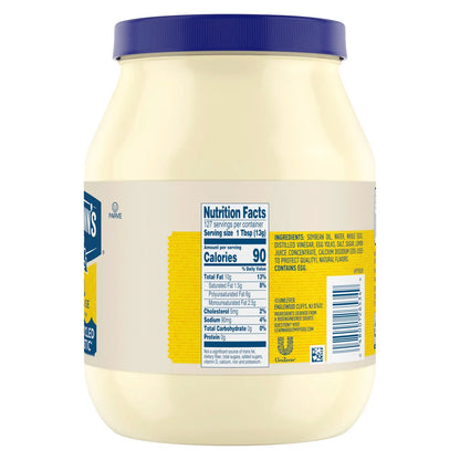 Hellmann's, Mayonesa Real, 64 oz
