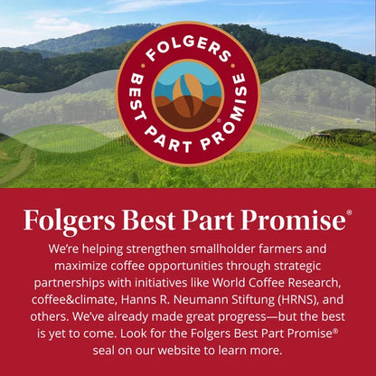 Café moulu Folgers Classic Roast, torréfaction moyenne 9,6 oz 