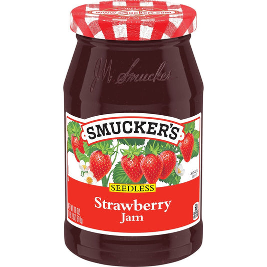 Mermelada de fresa sin semillas Smucker's 18 oz