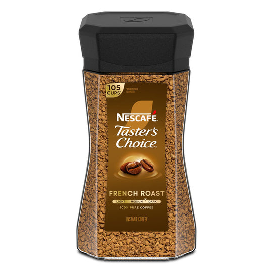 Café instantané NESCAFÉ Taster's Choice French Roast, torréfaction moyenne-foncée, 200 g