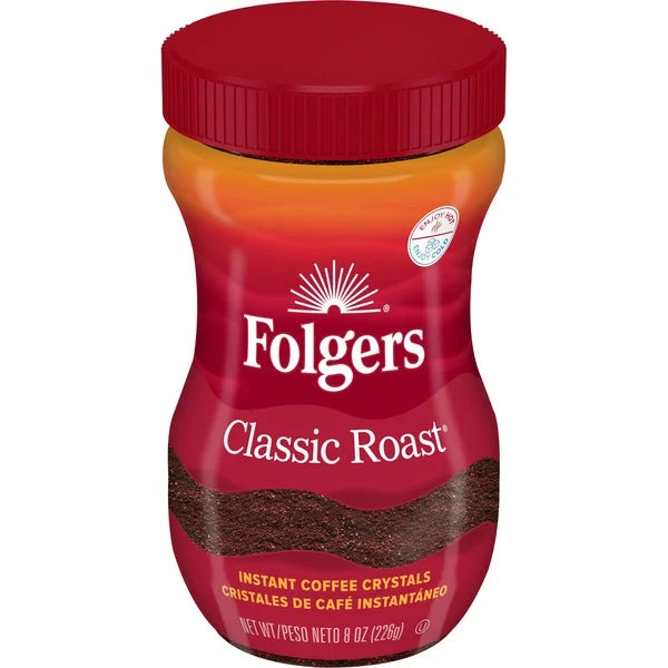 Café instantané Folgers Classic Roast 8 oz