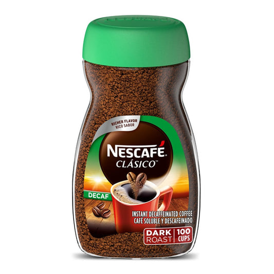 NESCAFÉ CLÁSICO Café instantané décaféiné à torréfaction foncée 7 oz