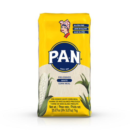 Harina de maíz precocida en sartén, blanca, 35 oz