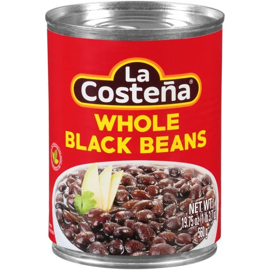 Haricots noirs entiers La Costeña 560 g