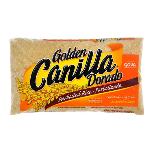 Arroz parboilizado de grano largo enriquecido Goya, Canilla dorada, 5 lb