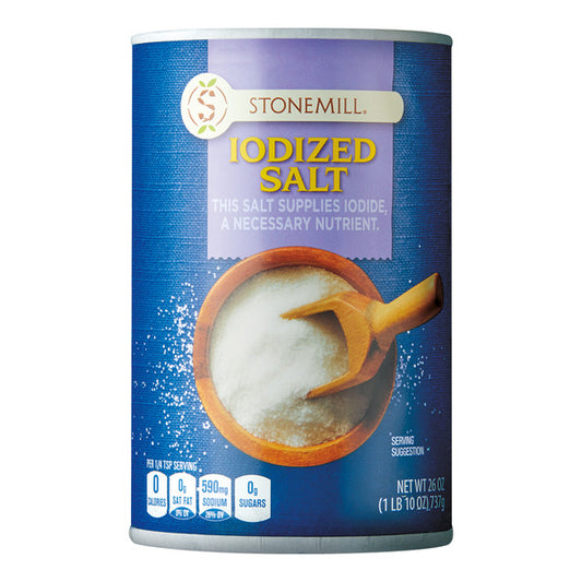Sal de mesa yodada Stonemill 26 oz
