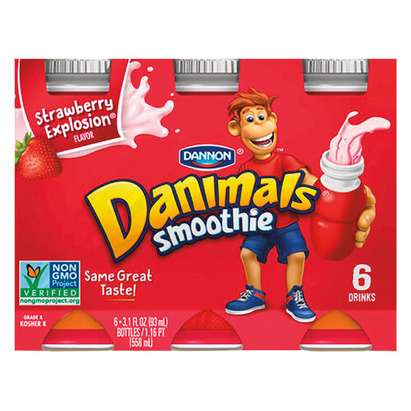 Batido de fresa Dannon Danimals 500 ml