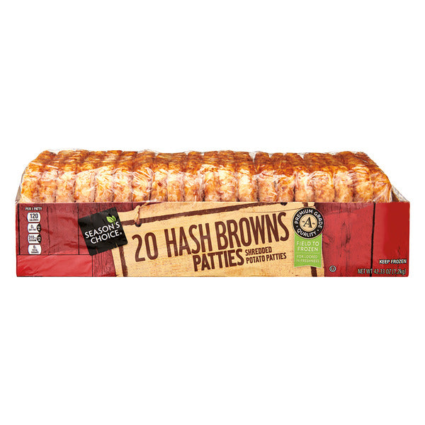 Tortitas de papa hash brown de temporada, 20 unidades