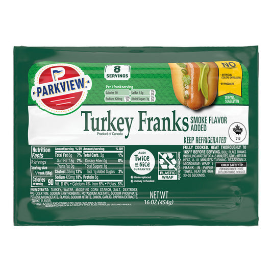 Parkview Turkey Franks 16 oz