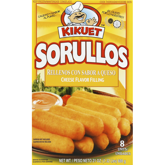Kikuet Sorullos, Cheese Flavor Filling 8 ct