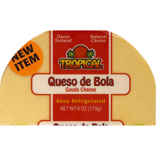 Tropical Gouda Cheese, Queso de Bola 6 oz