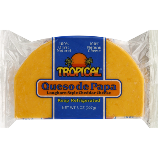 Tropical Cheese, Cheddar, Longhorn Style 8 oz