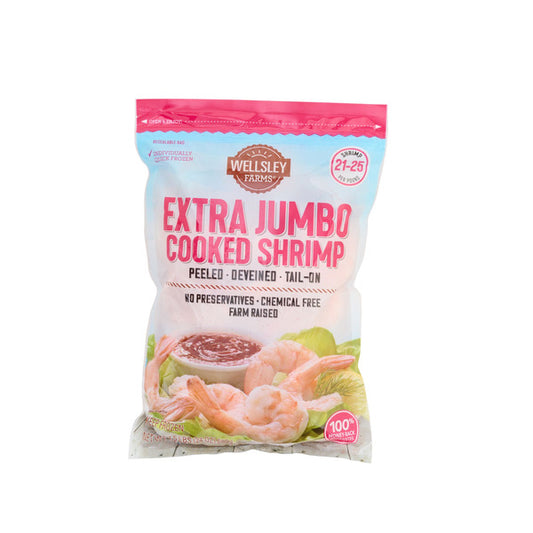 Wellsley Farms Cooked Shrimp 21/25 1.5 lb