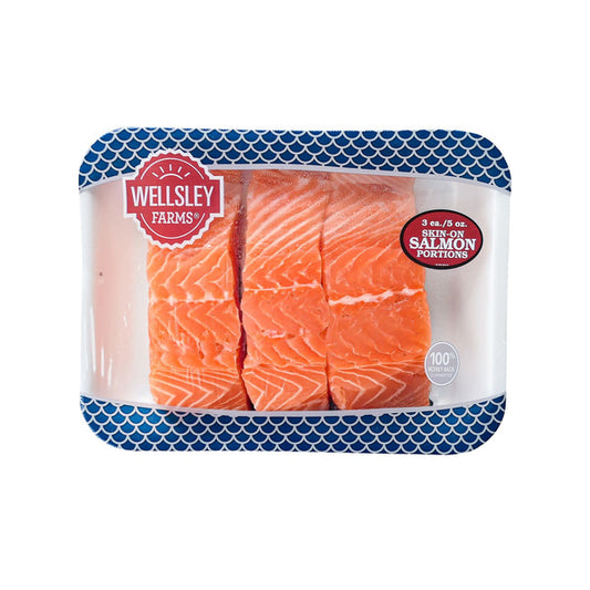 Wellsley Farms Salmon Fresh Atlantic Portions 15 oz