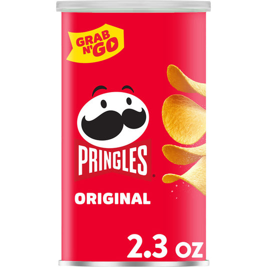 Pringles Original Potato Crisps Chips, Lunch Snacks, 2.3 oz
