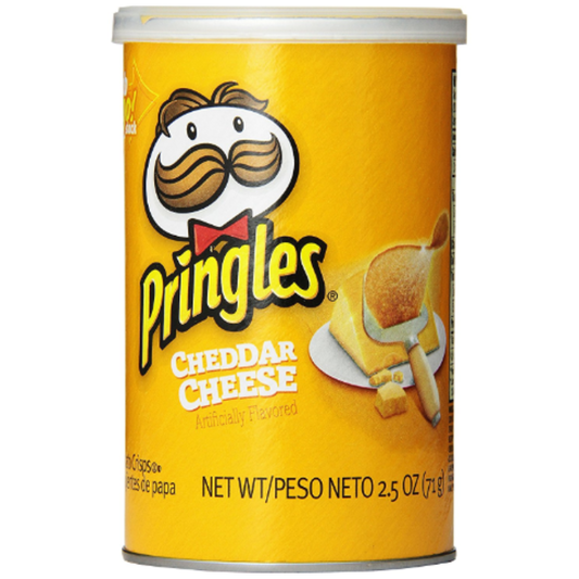 Pringles Potato Crisps, Cheddar Cheese Flavored 2.6 oz