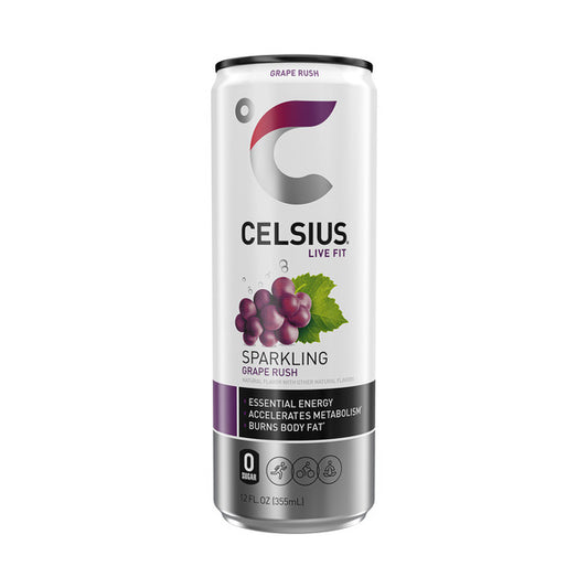 Celsius Sparkling Grape Rush, Energy Drink 12 fl oz