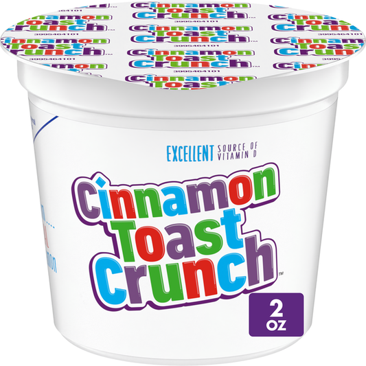 Taza de cereal Cinnamon Toast Crunch de General Mills de 2 onzas