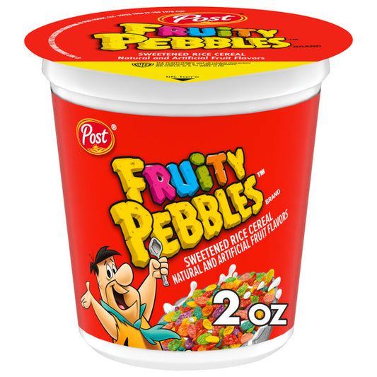 Cereal de desayuno Post Fruity Pebbles, sin gluten, 57 g